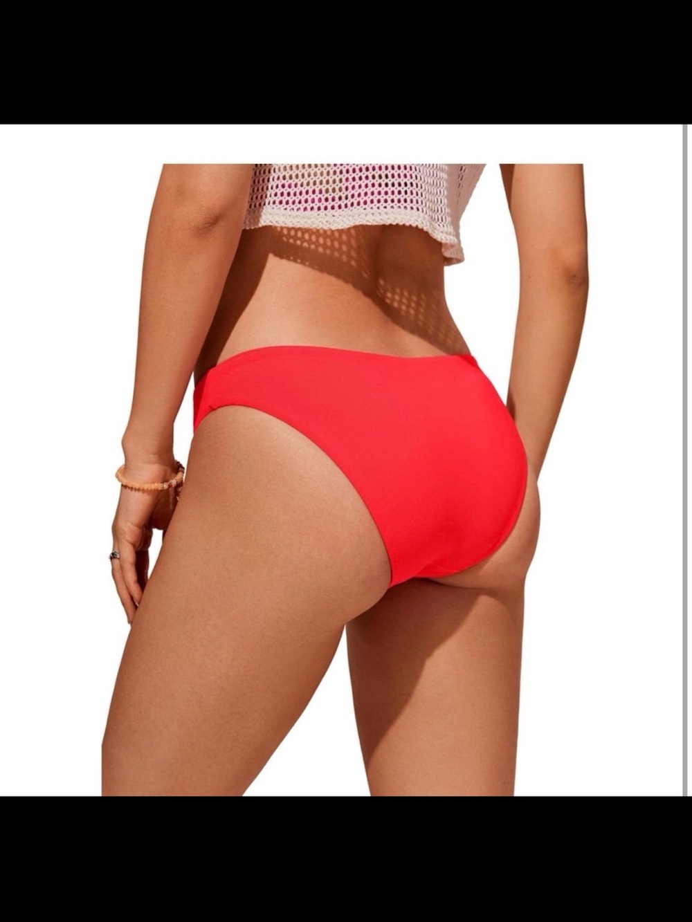 CRZ YOGA Womens Bikini Bottom Low Waisted Bathing Swimsuit